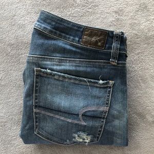 AEO Mid-rise cropped jeans